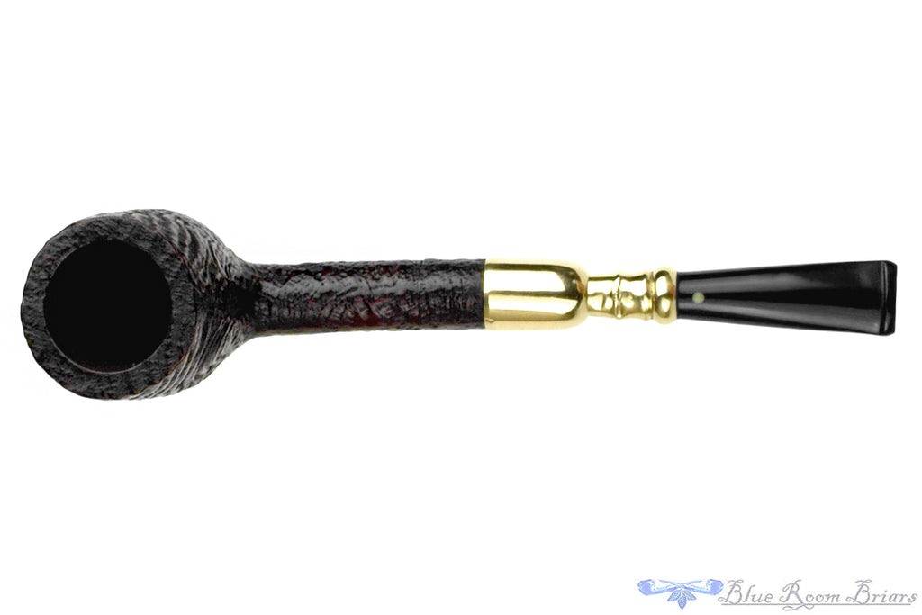 Blue Room Briars is proud to present this Dunhill Shell Briar 33 (1960s Make) Sandblast Billiard Sitter with Gold Spigot Estate Pipe