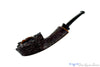 Blue Room Briars is proud to present this David Huber Pipe Sandblast Speeding Wide Shank Dublin with Plateau