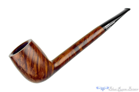 Dunhill Shell 0539 (1976 Make) Sandblast Long Oval Shank Billiard Sitter Estate Pipe