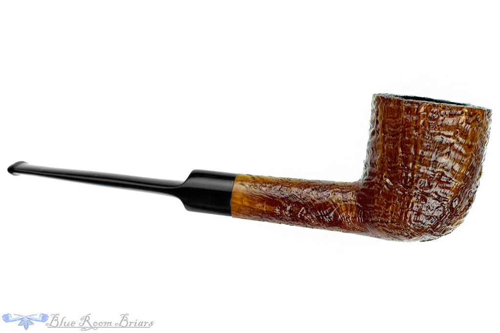 Blue Room Briar is proud to present this Sasieni Four Dot Ruff-Root Sandblast Pot Sitter Estate Pipe