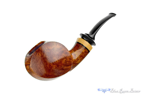 GBD Prehistoric 1960 Bent Oval Shank Apple with Nickel Repair Band and Perspex