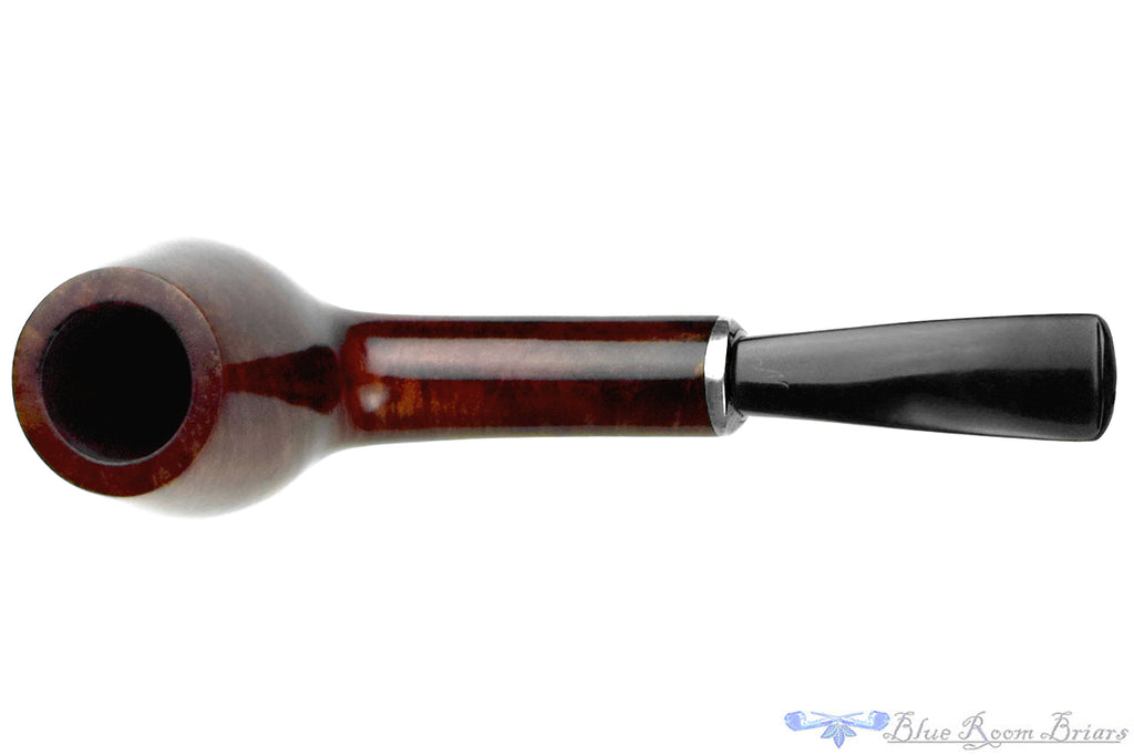 Blue Room Briars is proud to present this Erik Nørding Handmade Bent Brandy with Oval Shank and Nickel Estate Pipe