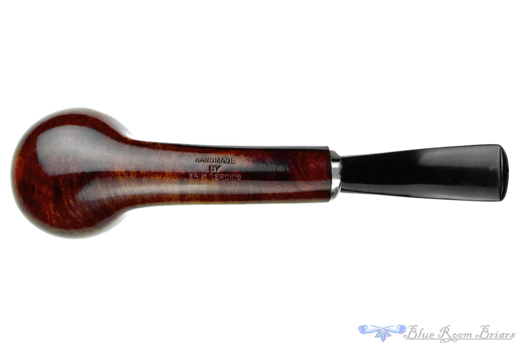 Blue Room Briars is proud to present this Erik Nørding Handmade Bent Brandy with Oval Shank and Nickel Estate Pipe