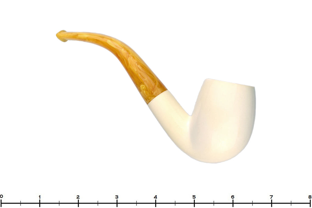 Al Pascia 1/2 Bent Meerschaum Billiard Estate Pipe