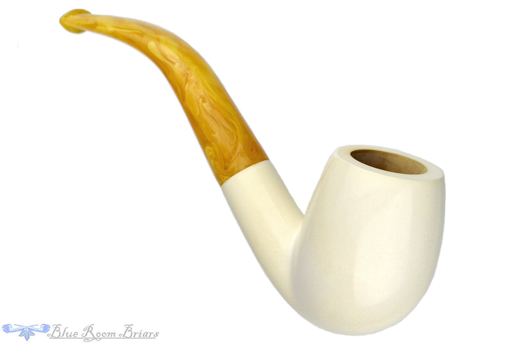 Al Pascia 1/2 Bent Meerschaum Billiard Estate Pipe