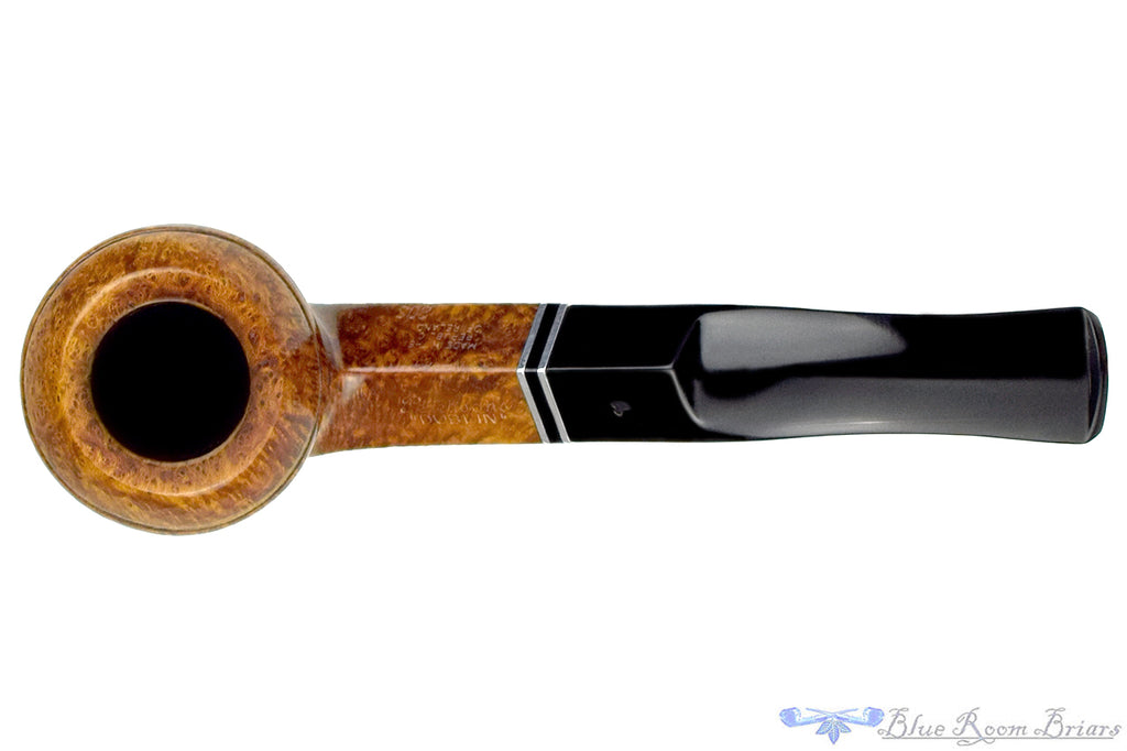 Peterson 80S 1/4 Bent Bulldog with Nickel and Acrylic UNSMOKED Estate Pipe