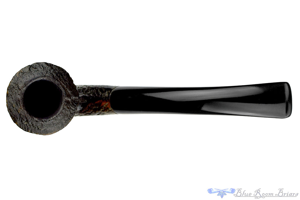 Blue Room Briars is proud to present this Bruyere Bent Rusticated Standing Cherrywood Estate Pipe
