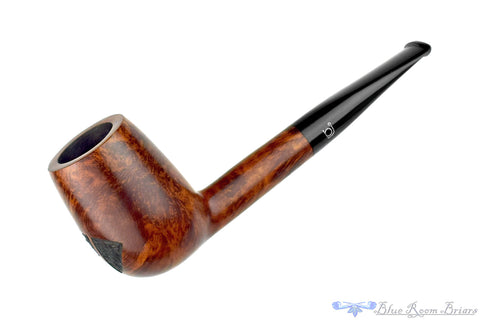 Bari Select Natural Old Briar 964 Chimney Stack Estate Pipe with Brass Repair Band