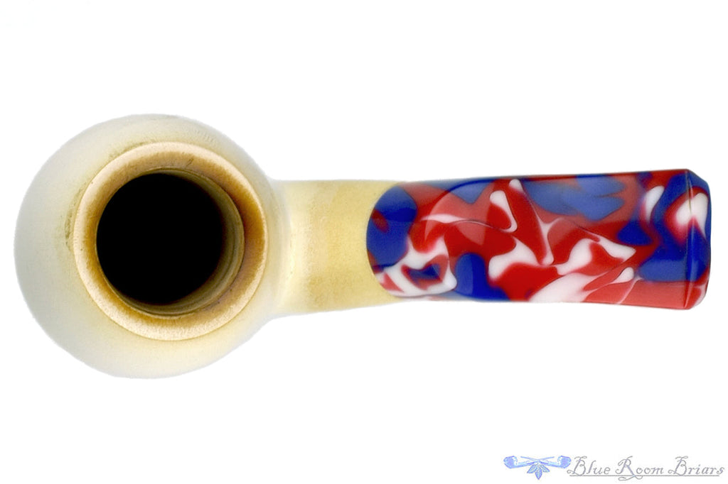 IMP 3/4 Bent Meerschaum Apple Estate Pipe