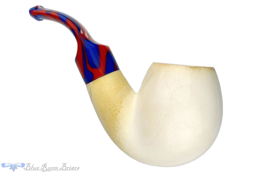 IMP 3/4 Bent Meerschaum Apple Estate Pipe