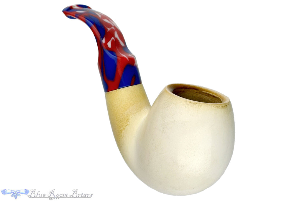 IMP 3/4 Bent Meerschaum Apple Estate Pipe