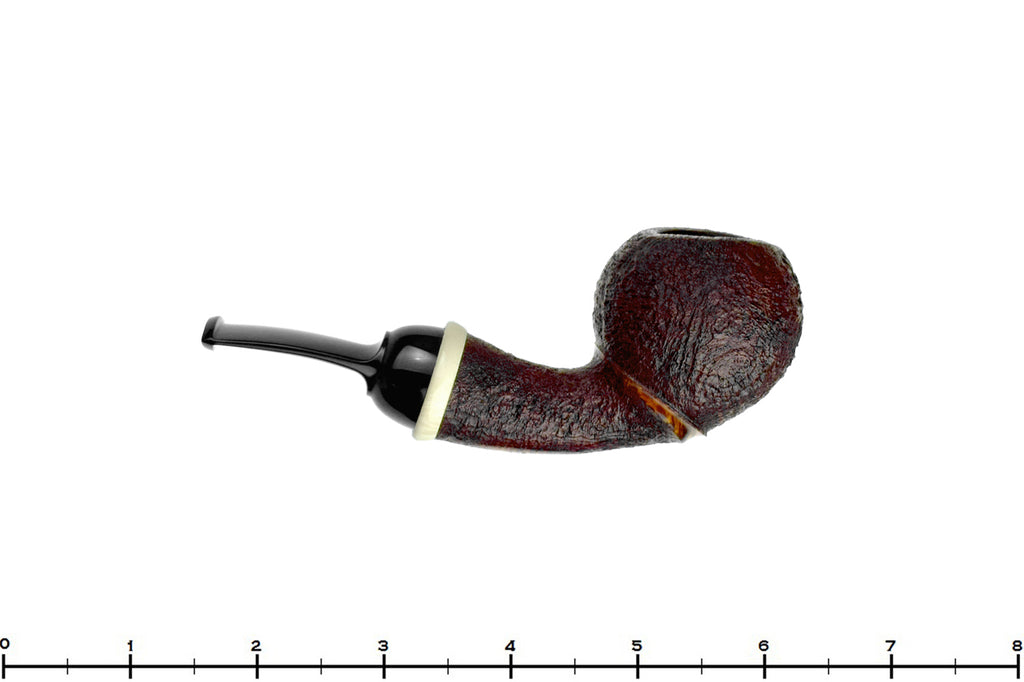 Blue Room Briars is proud to present this J. Alan 1506 (2018 Make) Bent Sandblast Tomato with Ivorite Estate Pipe