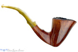 Blue Room Briars is proud to present this Wengholt Unique Straight Grain Bent Freehand with Plateau Estate Pipe