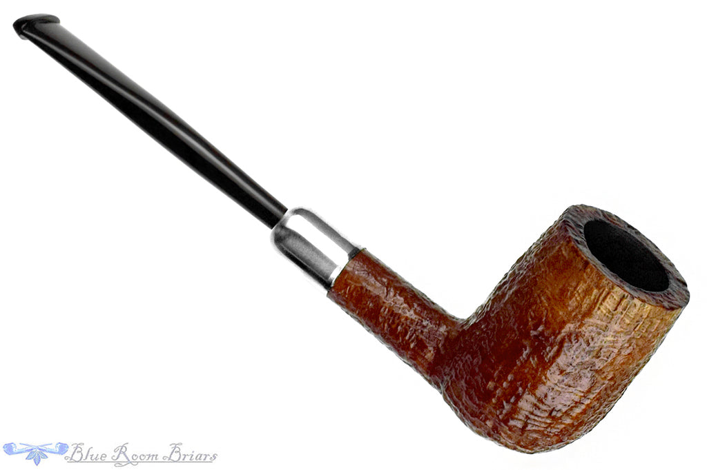 Blue Room Briars is proud to present this Stanwell Handmade 41 (Registry Era) Sandblast Billiard with Nickel Estate Pipe with BRB Replacement Military Mount Stem