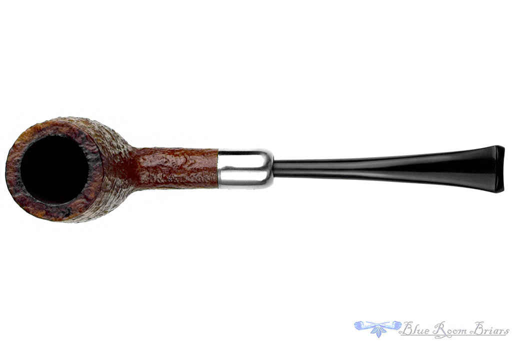 Blue Room Briars is proud to present this Stanwell Handmade 41 (Registry Era) Sandblast Billiard with Nickel Estate Pipe with BRB Replacement Military Mount Stem