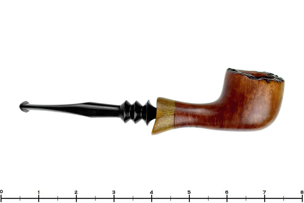 Blue Room Briar is proud to present this Preben Holm Hand Cut 2 Straight Freehand with Plateau Estate Pipe with BRB Replacement Stem
