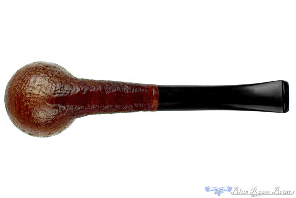 Blue Room Briar is proud to present this Bari Squash 7805 Bent Sandblast Oval Shank Billiard Estate Pipe