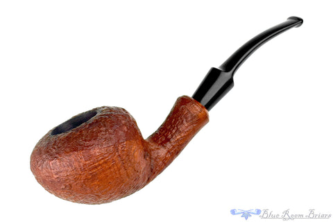 Bari Select Natural Old Briar 964 Chimney Stack Estate Pipe with Brass Repair Band