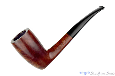 Bari Select Natural Old Briar 964 Chimney Stack Estate Pipe with Brass Repair Band