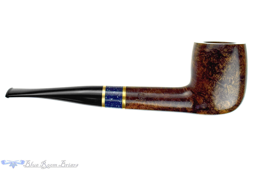 Blue Room Briars is proud to present this Pipe Smoking World Cup-Ascot (2001 Make) Billiard with Brass and Acrylic Estate Pipe