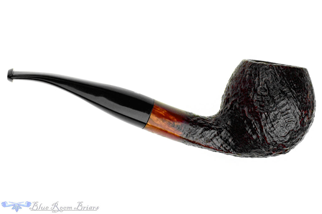 Blue Room Briars is proud to present this Stanwell Vario 182 Partial Sandblast Bent Panel Shank Apple (9mm Filter) Estate Pipe