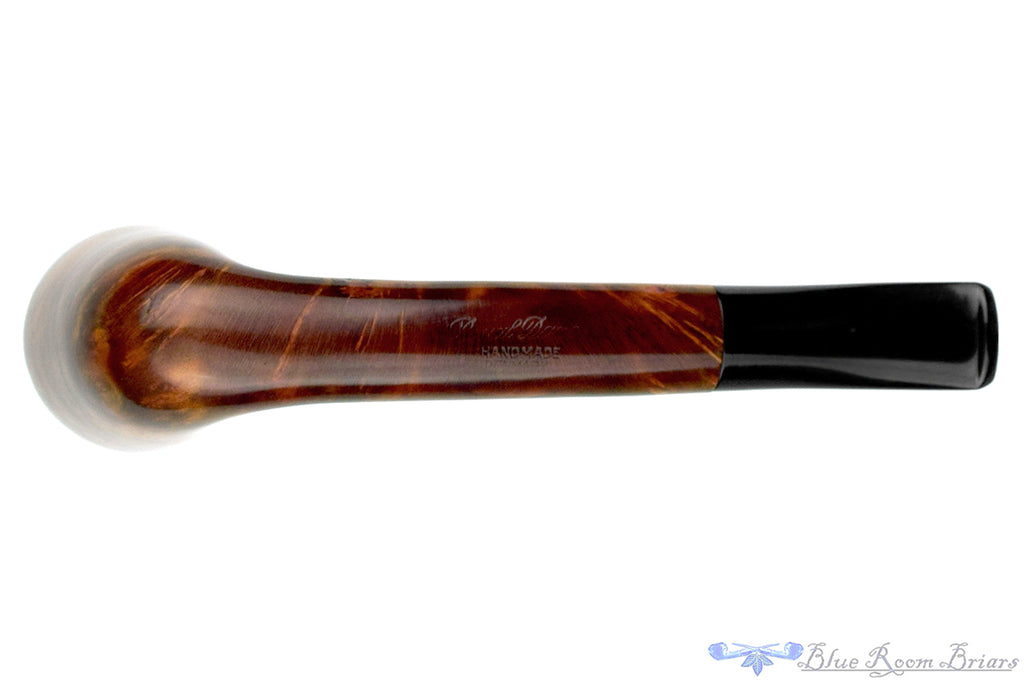 Blue Room Briars is proud to present this Royal Dane Flame Grain Bent Long Oval Shank Dublin Estate Pipe