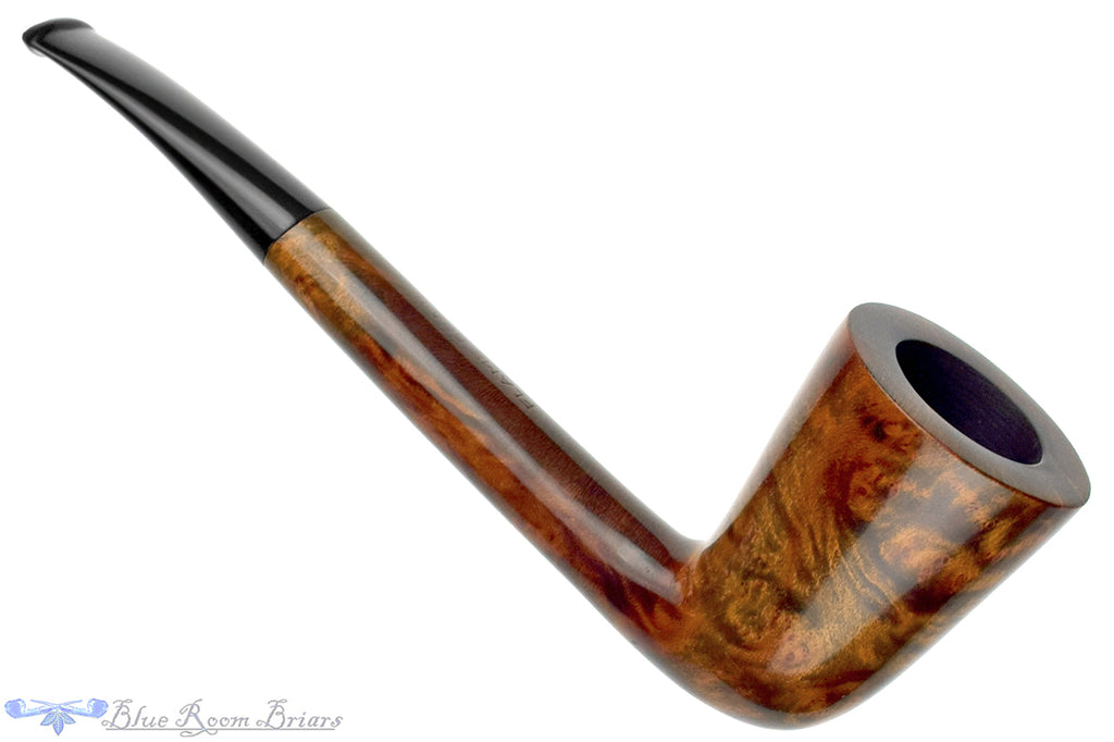 Blue Room Briars is proud to present this Royal Dane Flame Grain Bent Long Oval Shank Dublin Estate Pipe