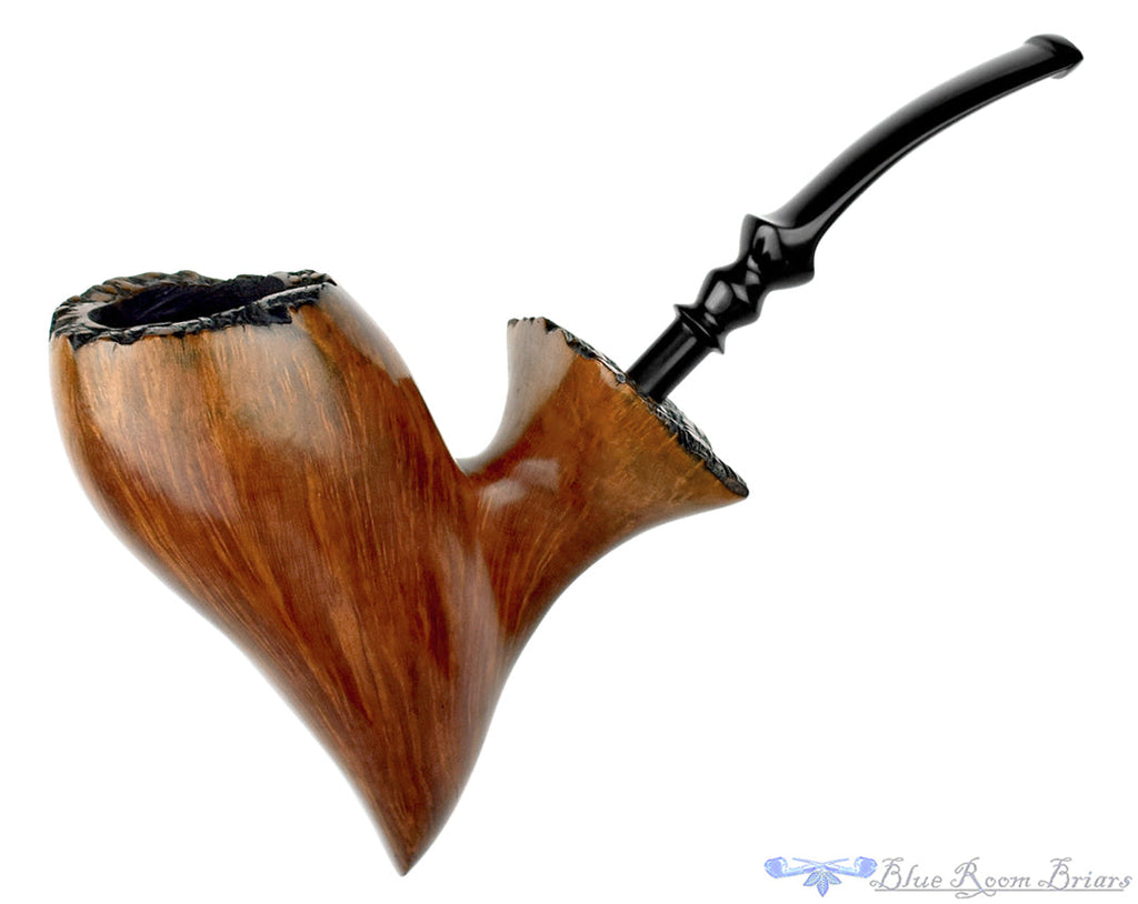 Blue Room Briars is proud to present this Mike Kabik Handmade Freehands 2 Pipe Set with Custom Briar Stand and Tamper Estate Pipes