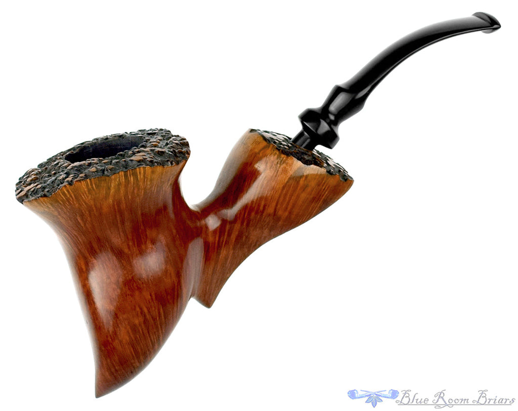 Blue Room Briars is proud to present this Mike Kabik Handmade Freehands 2 Pipe Set with Custom Briar Stand and Tamper Estate Pipes