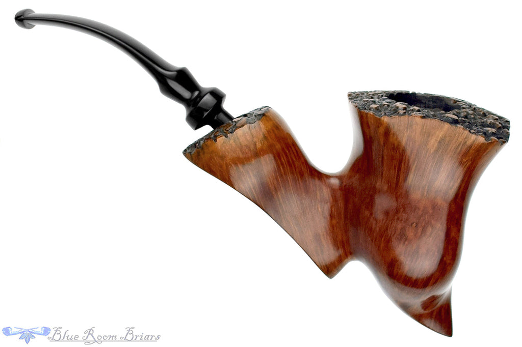 Blue Room Briars is proud to present this Mike Kabik Handmade Freehands 2 Pipe Set with Custom Briar Stand and Tamper Estate Pipes
