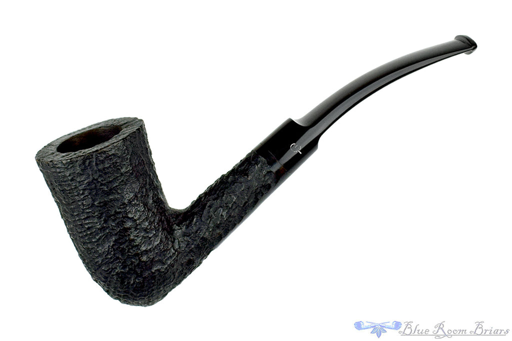 Blue Room Briars is proud to present this Charatan 372X Bent Black Blast Tall Dublin Estate Pipe