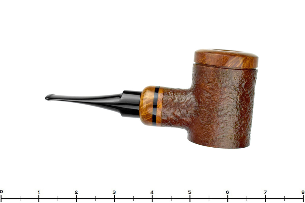 Blue Room Briars is proud to present this Johny Pipes Sandblast Poker (9mm Filter) Calabash