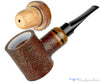 Blue Room Briars is proud to present this Johny Pipes Sandblast Poker (9mm Filter) Calabash