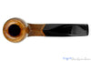 Blue Room Briars is proud to present this Johny Pipes Bent Diamond Shank Sandblast Billiard Calabash