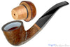 Blue Room Briars is proud to present this Johny Pipes Bent Diamond Shank Sandblast Billiard Calabash