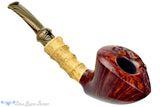 Blue Room Briars is proud to present this Nate King Pipe 773 Bent Racing Dublin with Bamboo and Plateau