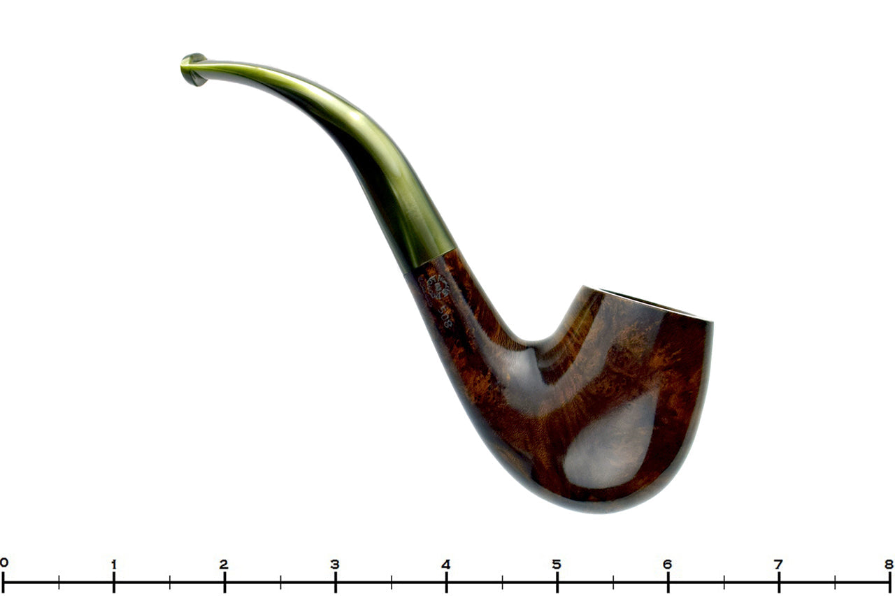 GBD Midnight 508 Bent Billiard Estate Pipe Blue Room Briars