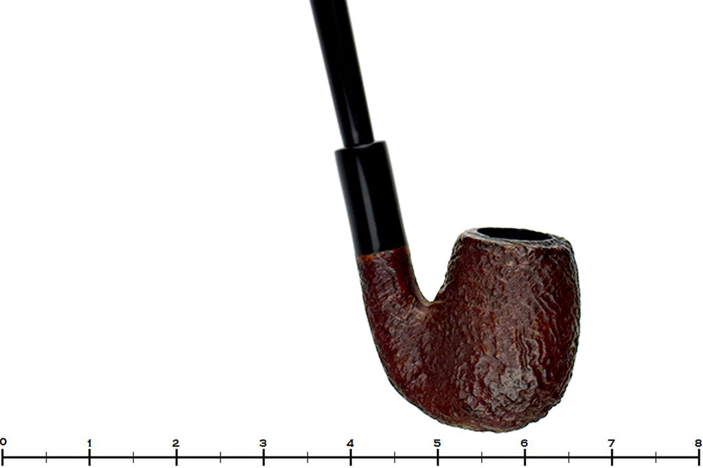 Blue Room Briars is proud to present this Partner de Luxe Bent Sandblast Billiard with Ebonite and Shank Extension Estate Pipe