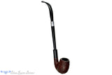 Blue Room Briars is proud to present this Partner de Luxe Bent Sandblast Billiard with Ebonite and Shank Extension Estate Pipe