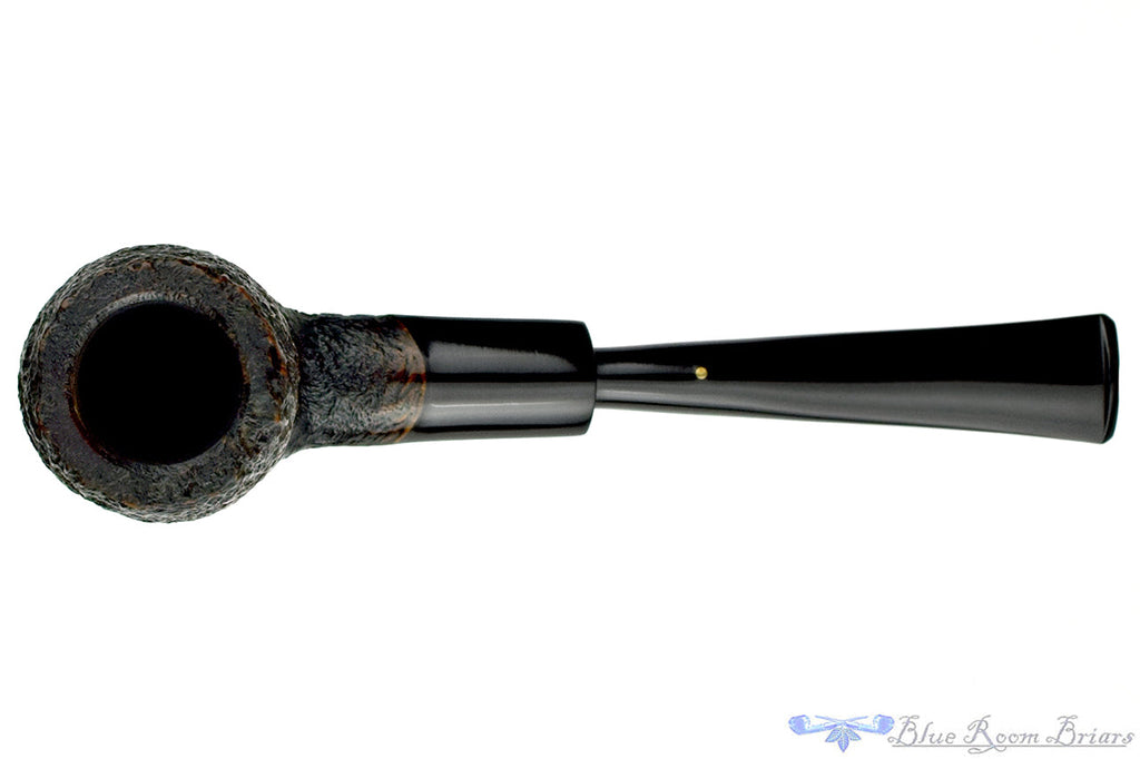 Savinelli Punto Oro Sandblast Billiard Sitter with Ebonite Ferrule Estate Pipe