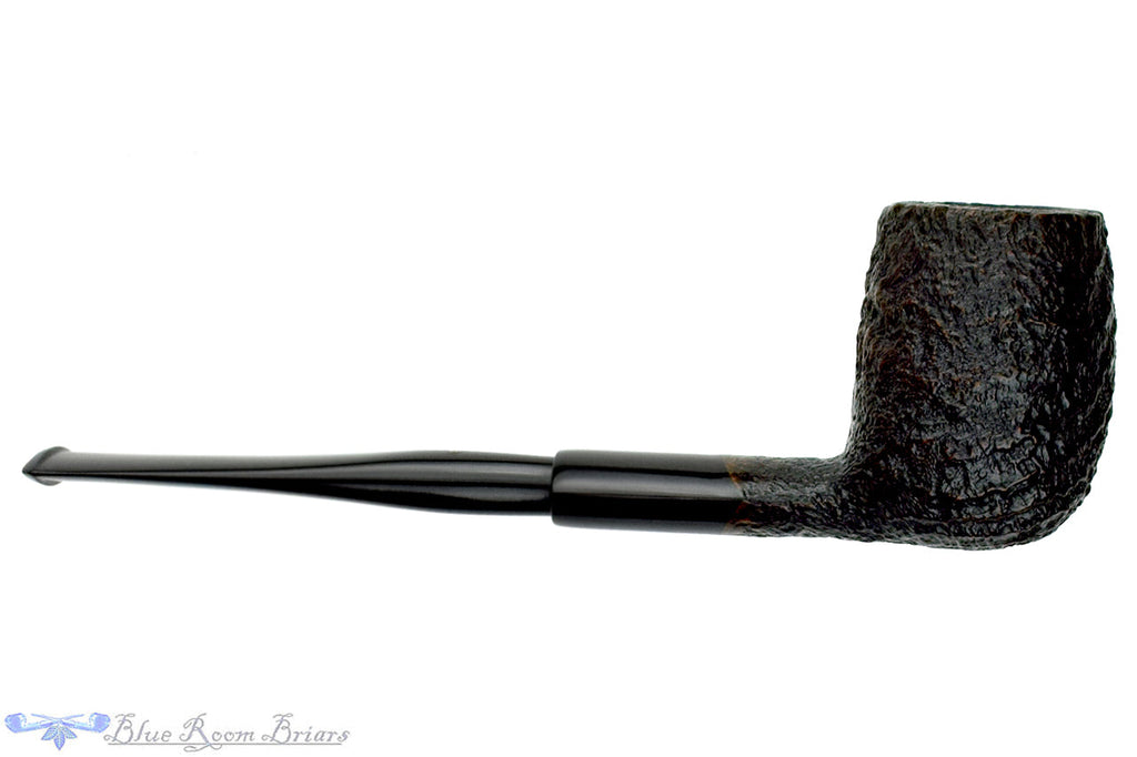 Savinelli Punto Oro Sandblast Billiard Sitter with Ebonite Ferrule Estate Pipe