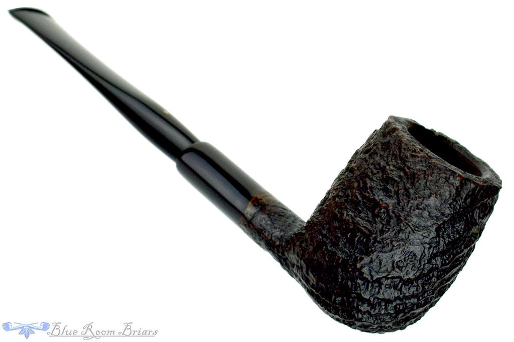 Savinelli Punto Oro Sandblast Billiard Sitter with Ebonite Ferrule Estate Pipe