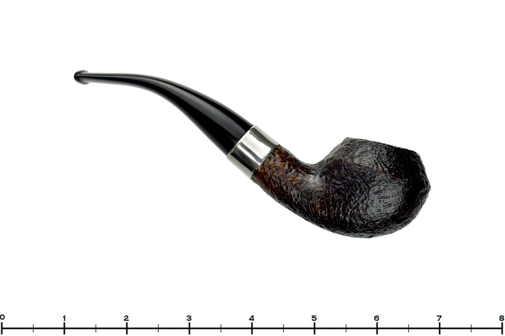 Blue Room Briars is proud to present this Hardcastle Hall Mark 567 Bent Sandblast Rhodesian with Nickel Estate Pipe