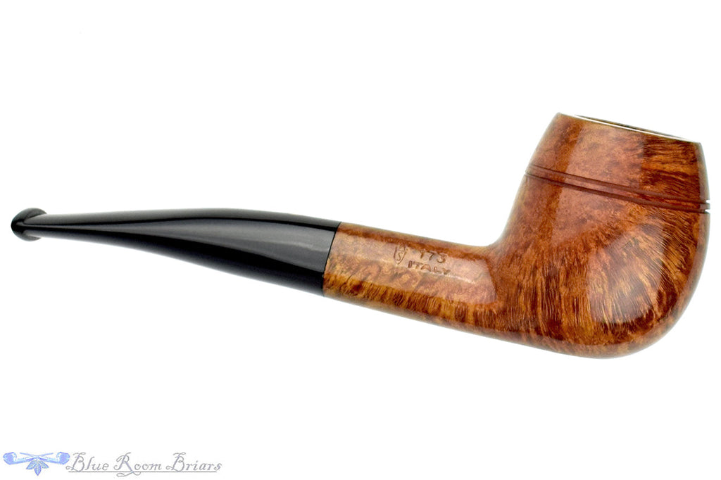 Blue Room Briars is proud to present this Savinelli Punto Oro 173 Rhodesian (6mm Filter) Sitter UNSMOKED Estate Pipe
