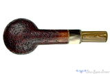 Blue Room Briars is proud to present this Nathan Armentrout Sandblast Tomato with Horn and Brindle UNSMOKED Estate Pipe