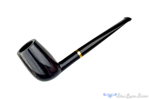 Bruno Nuttens Handmade Pipe Natural Rusticated Billiard with Horn