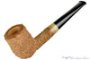 Blue Room Briars is proud to present this Bruno Nuttens Handmade Pipe Natural Rusticated Billiard with Horn