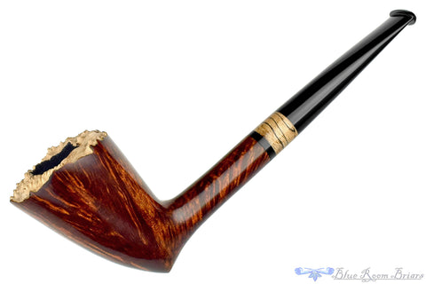 H Pipes by Aiden Hesslewood Freehand Bent Sandblast Apple with Boxwood