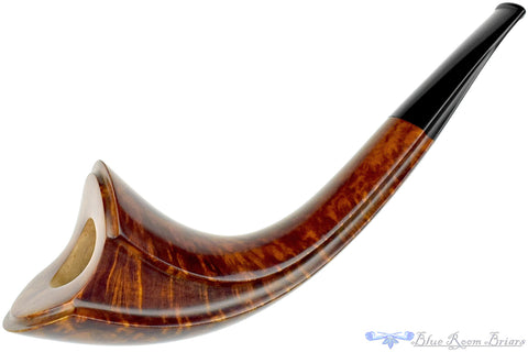 Marek Cikl Pipe Bent Volcano Cavalier with Ebonite