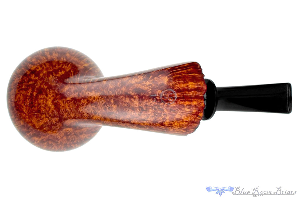 Blue Room Briars is proud to present this Dirk Heinemann Pipe High Contrast Bent Tomato with Plateaux and Brass